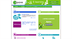 Desktop Screenshot of elearning-apave.com